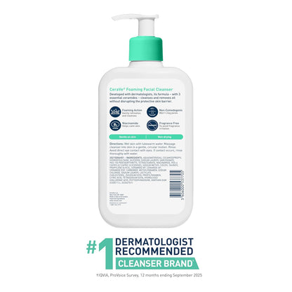 Foaming Facial Cleanser, Gentle Cleanser for Oily Skin, 16Fl Oz
