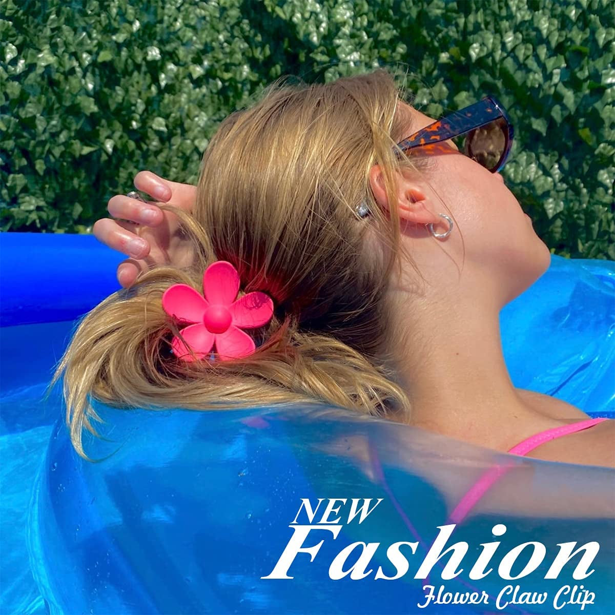 Flower Hair Claw Clips Large Summer Cute Clip for Women Girl 8Pack
