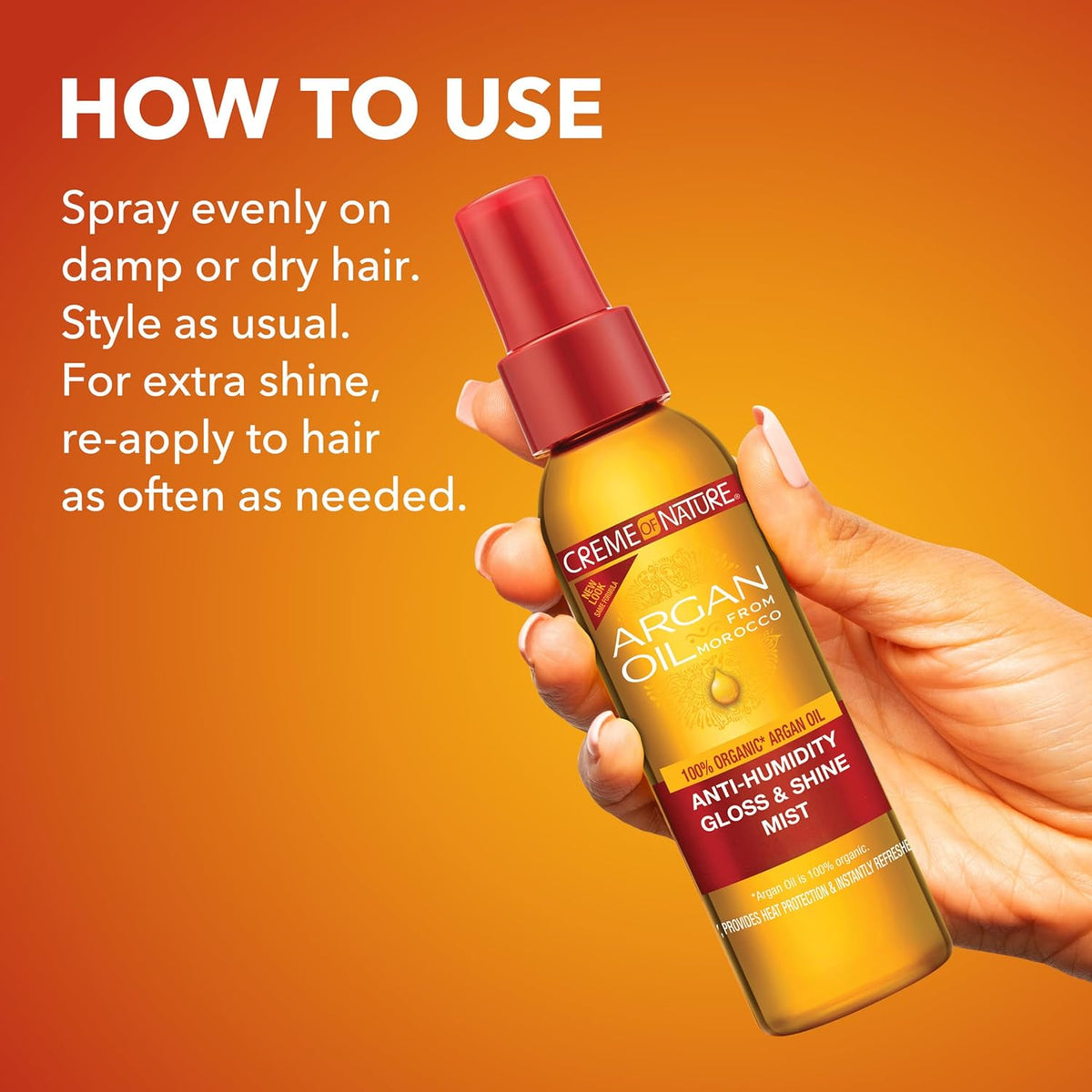 Argan Oil from Morocco Anti-Humidity Gloss & Shine, 4 Oz