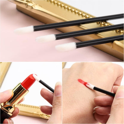 200Pcs Disposable Lipstick Wands - Lip Gloss Applicators - Beauty Tool Kits
