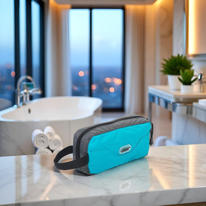 Travel Small Toiletry Bag for Men, Turquoise, 9.8 * 4.3 * 3.3 Inches