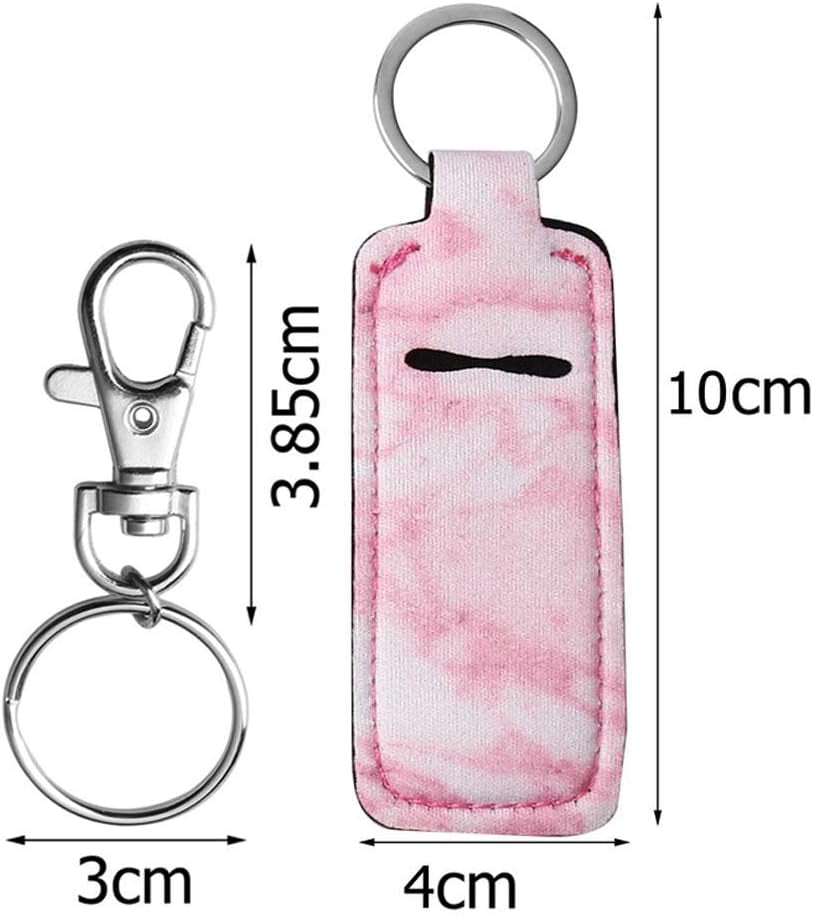 5 Pcs Chapsticks Holder Keychain for Lipstick, Stocking Stuffers for Women
