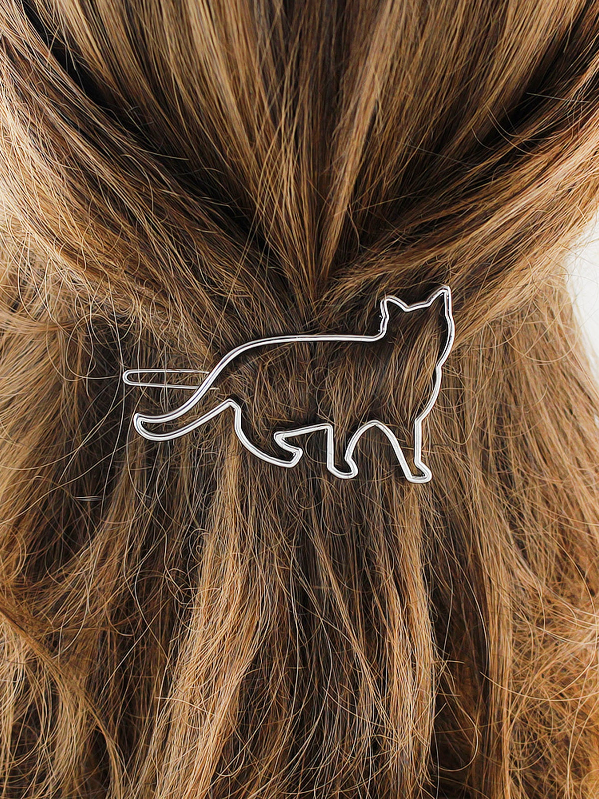 Hair Accessories Minimalist Gold Silver Metal Cat