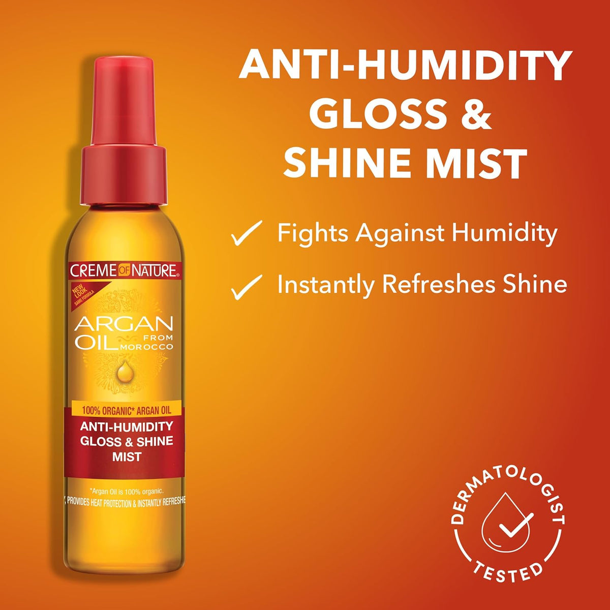 Argan Oil from Morocco Anti-Humidity Gloss & Shine, 4 Oz