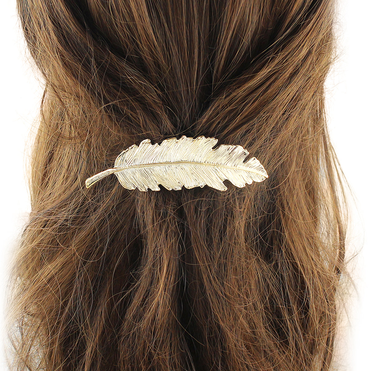 Gold & Silver Feather Hair Grips