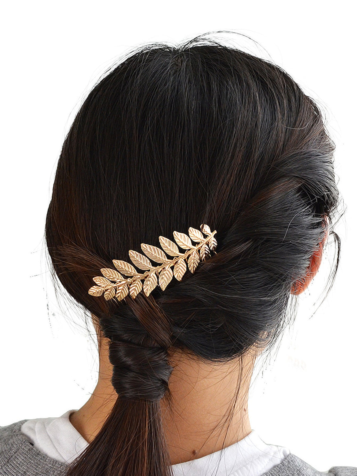 Costume Hair Accessories Gold Silver Leaf Hair Comb Hair