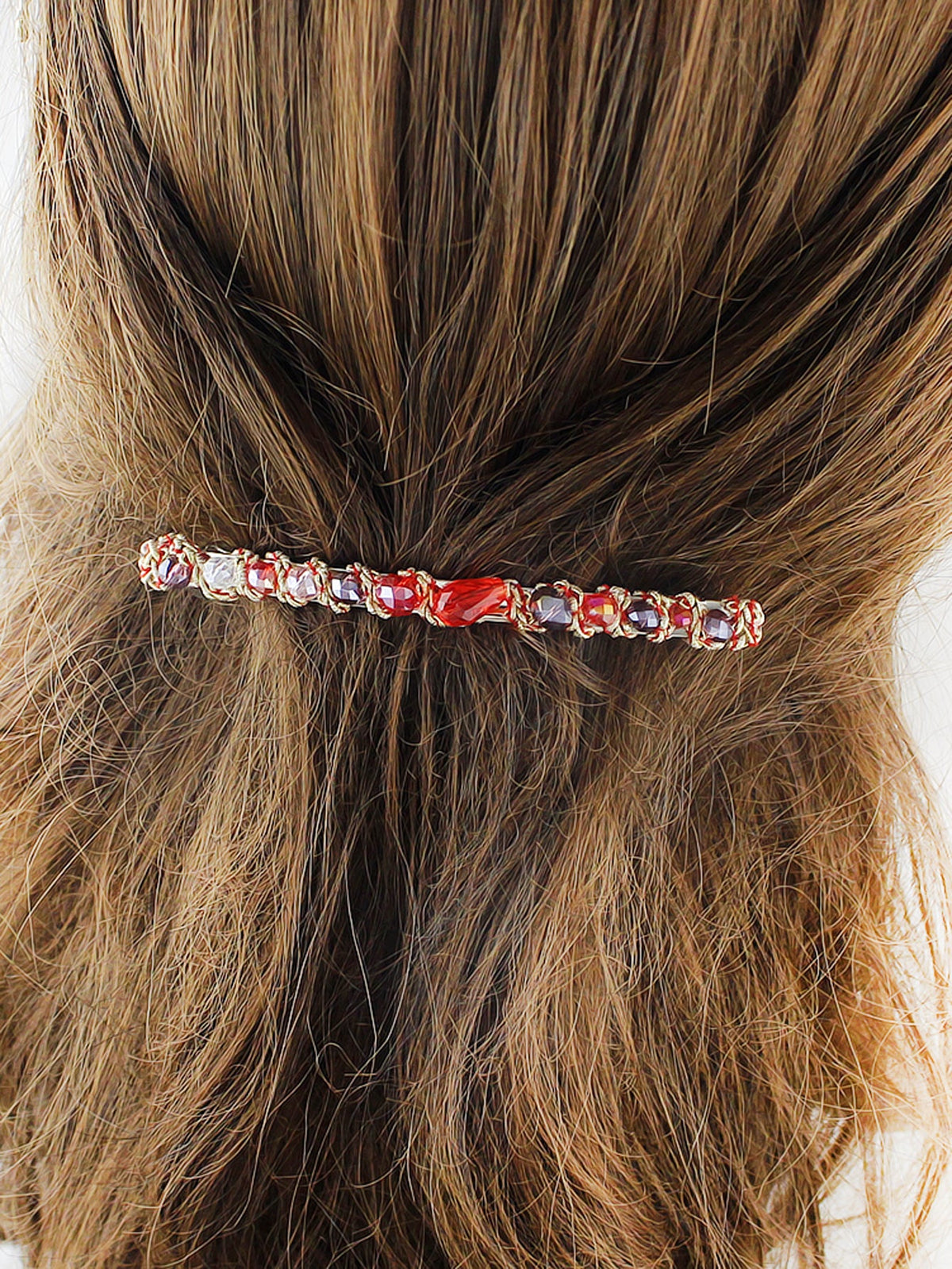 Luxury Handmade Colorful Acrylic Beads Hair Clips
