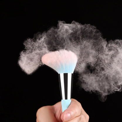 Pink Blue Gradient Makeup Brushes and Makeup Sponges Set 18Pcs/Set ，Soft Synthetic Fiber Makeup Brush Set，Suitable for Beginners/Makeup Artists, Valentine'S Day, Christmas Gifts