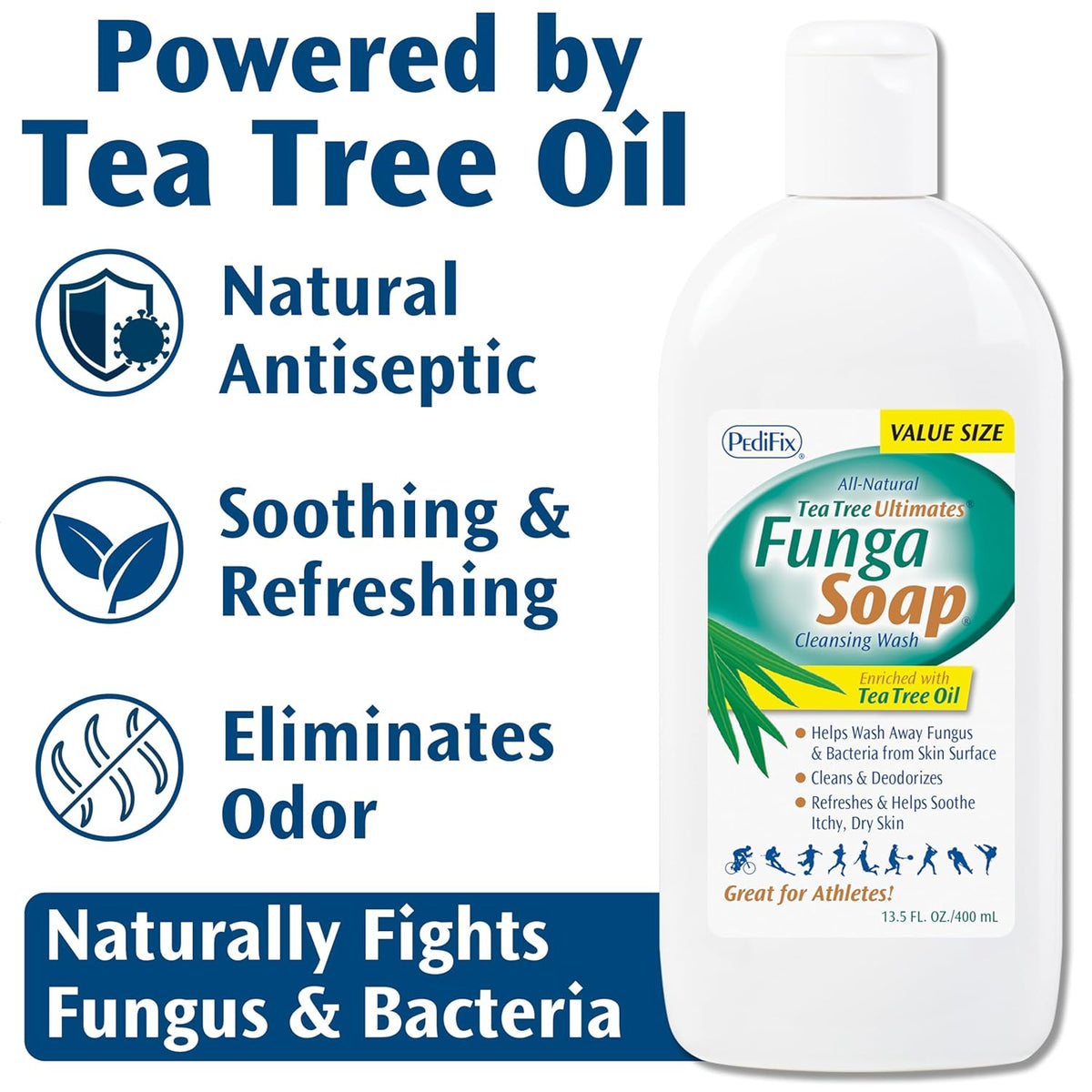 Fungasoap Tea Tree Oil Foot & Body Wash, 13.5 Fl Oz