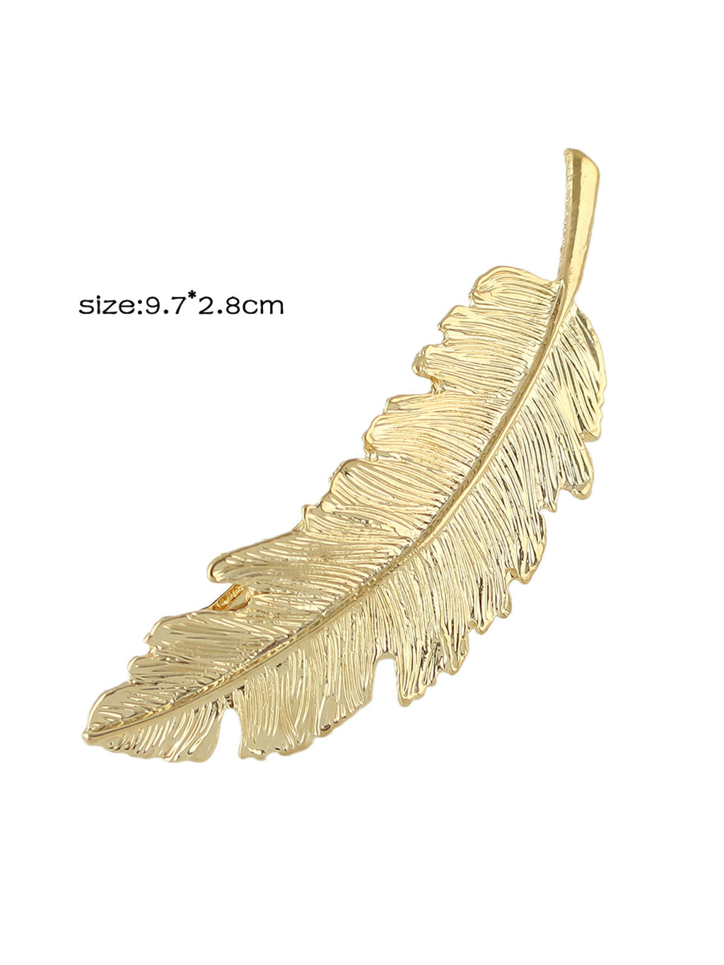 Gold & Silver Feather Hair Grips