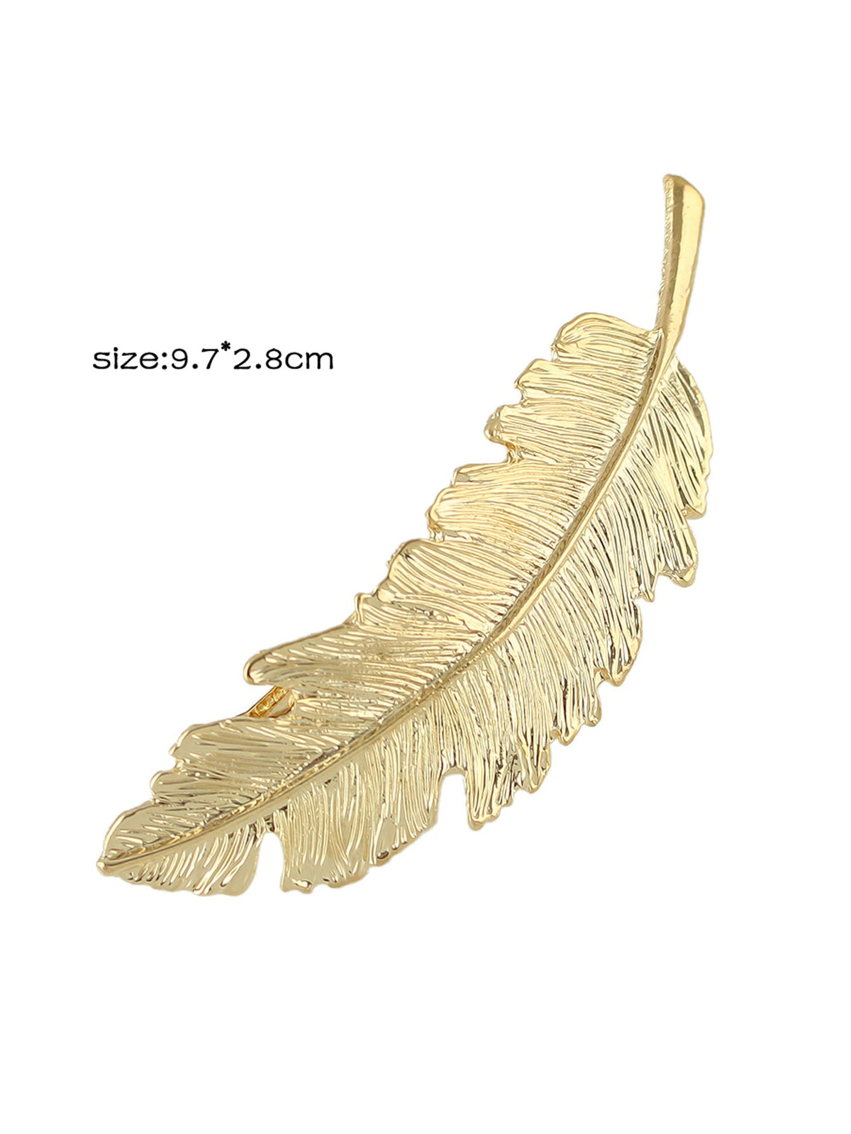 Hair Accessories Gold Silver Feather Metal Hairgrips Hair