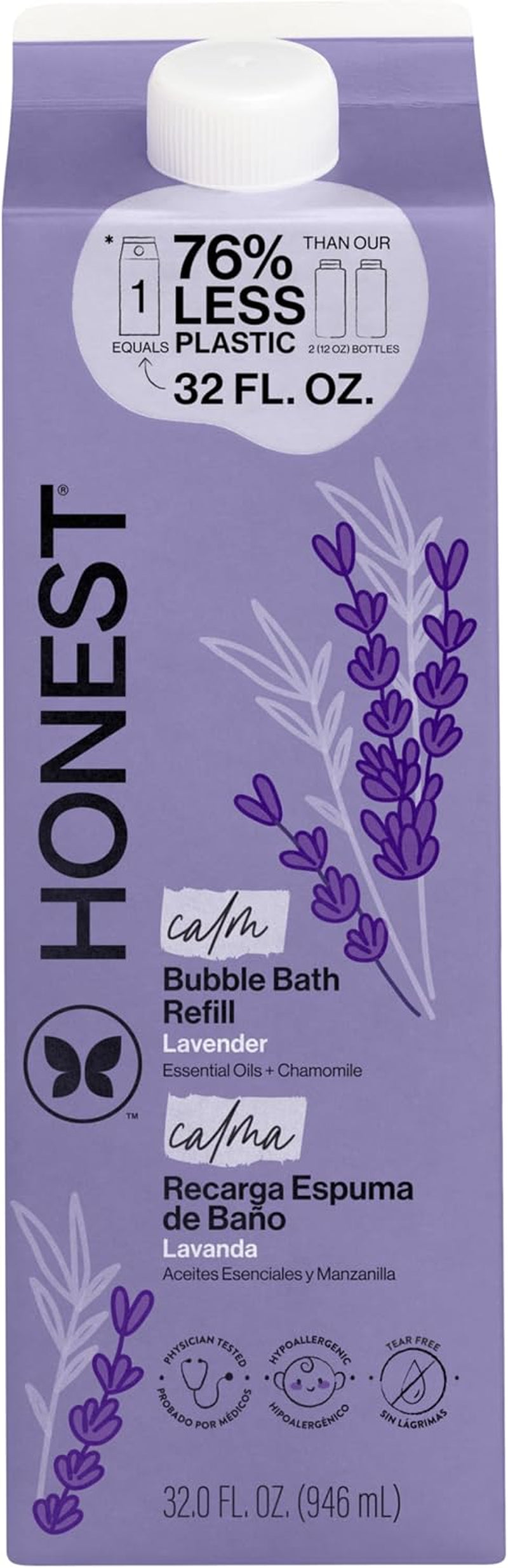Bubble Bath, Hypoallergenic, Lavender Calm, 32 Fl Oz