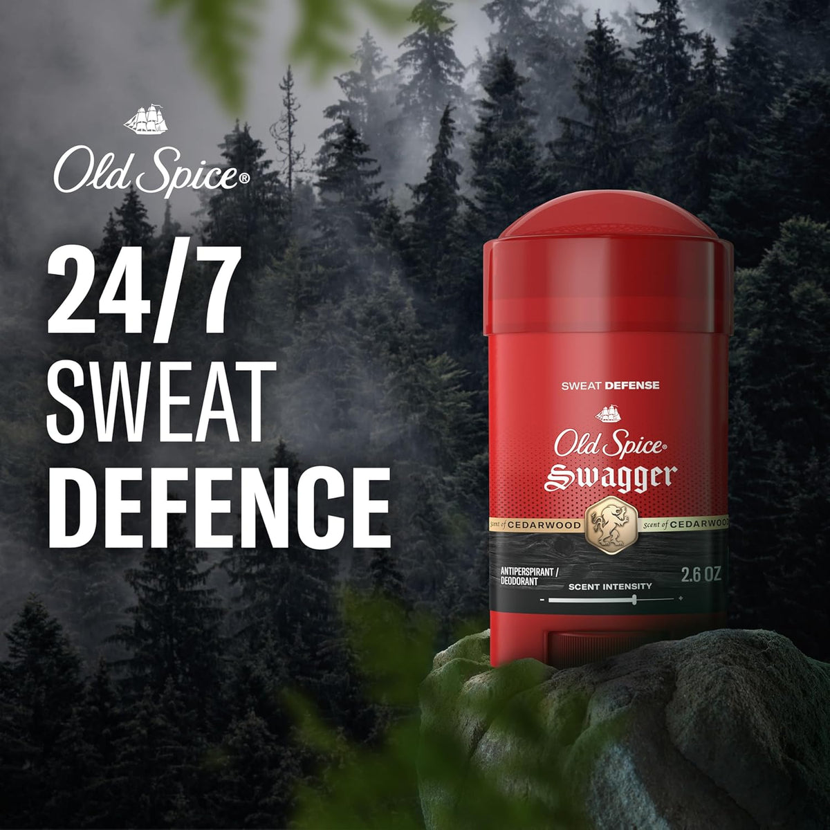 Antiperspirant Deodorant for Men, Swagger Scent, 2.6 Oz