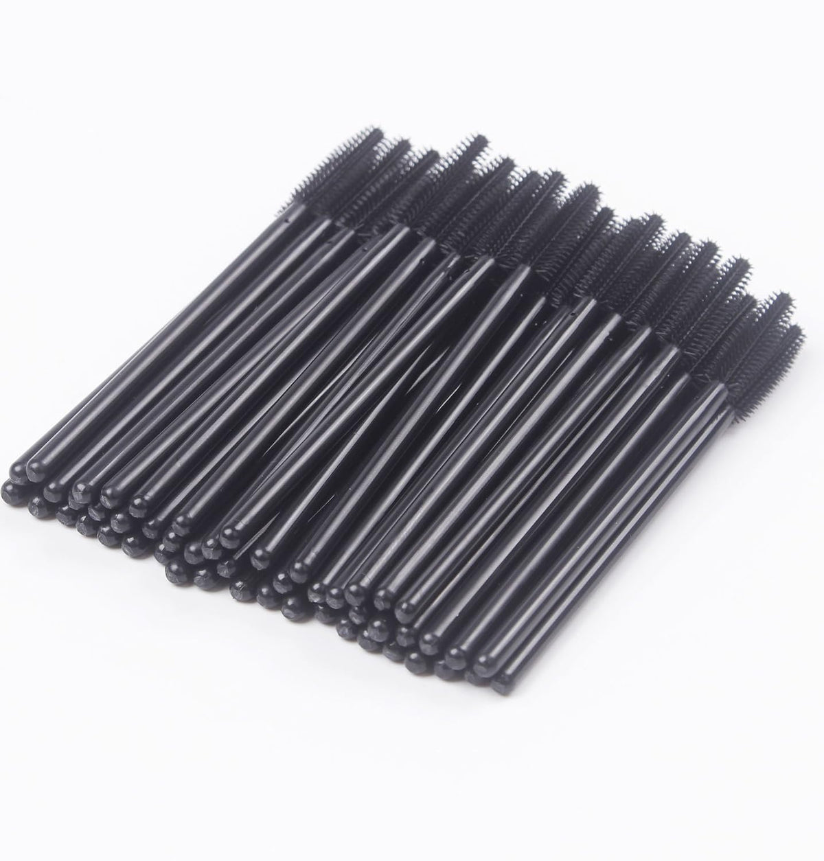 Pack of 100 One-Off Disposable Silicone Eyelash Mascara Brushes
