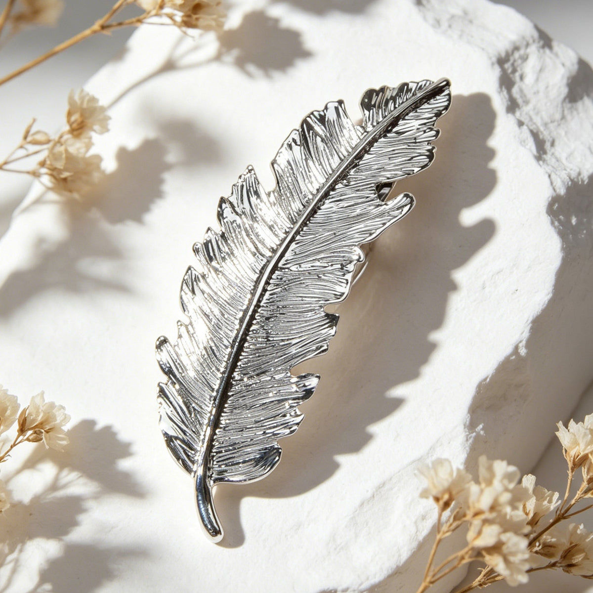Hair Accessories Gold Silver Feather Metal Hairgrips Hair