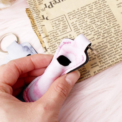 5 Pcs Chapsticks Holder Keychain for Lipstick, Stocking Stuffers for Women