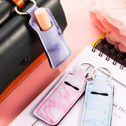 5 Pcs Chapsticks Holder Keychain for Lipstick, Stocking Stuffers for Women