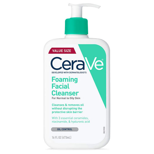 Foaming Facial Cleanser, Gentle Cleanser for Oily Skin, 16Fl Oz