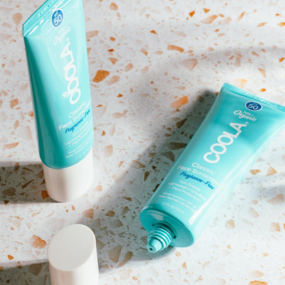 COOLA Face Sunscreen SPF 50 Lotion, Fragrance Free, 1.5 Oz