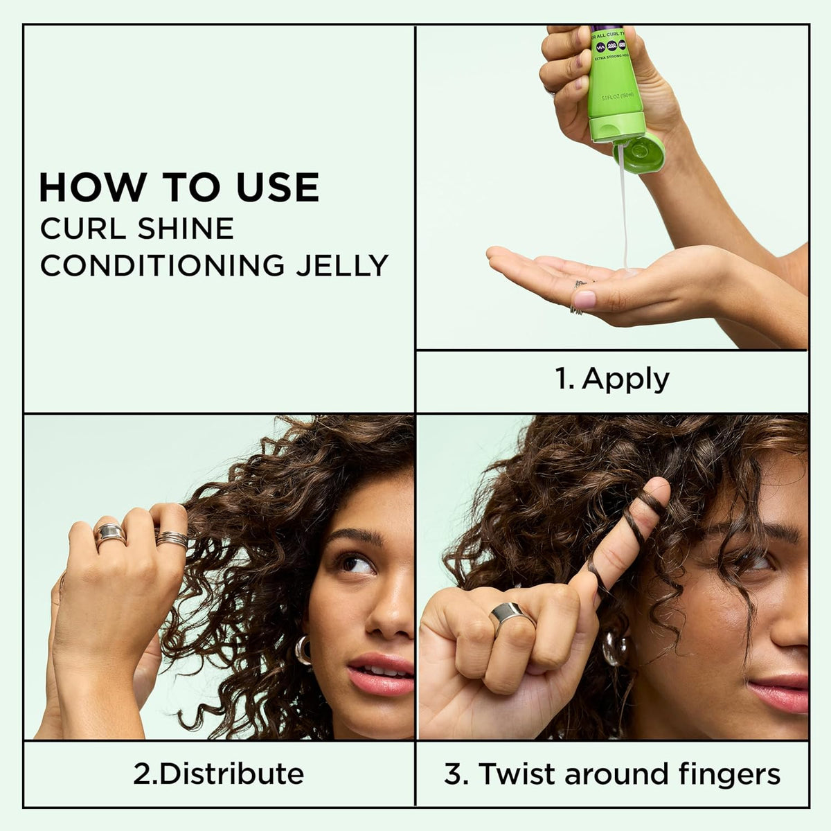 Fructis Curl Shine Conditioning Hair Gel, Frizz Control for Curly, Wavy, and Coily Hair, Extra Strong Hold for up to 48 Hrs of Bouncy, Moisturized Curls, 5.1 Fl Oz (Packaging May Vary)