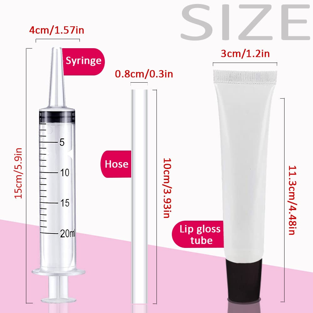 50PCS Empty 20Ml Black Cap Lip Gloss Tubes for Lipgloss Base