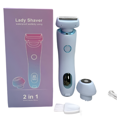 2-in-1 Electric Razor for Women Painless Bikini Trimmer