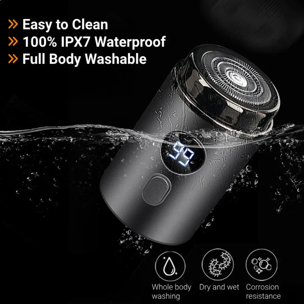 Men’s Electric Razor Portable Rechargeable Shaver with
