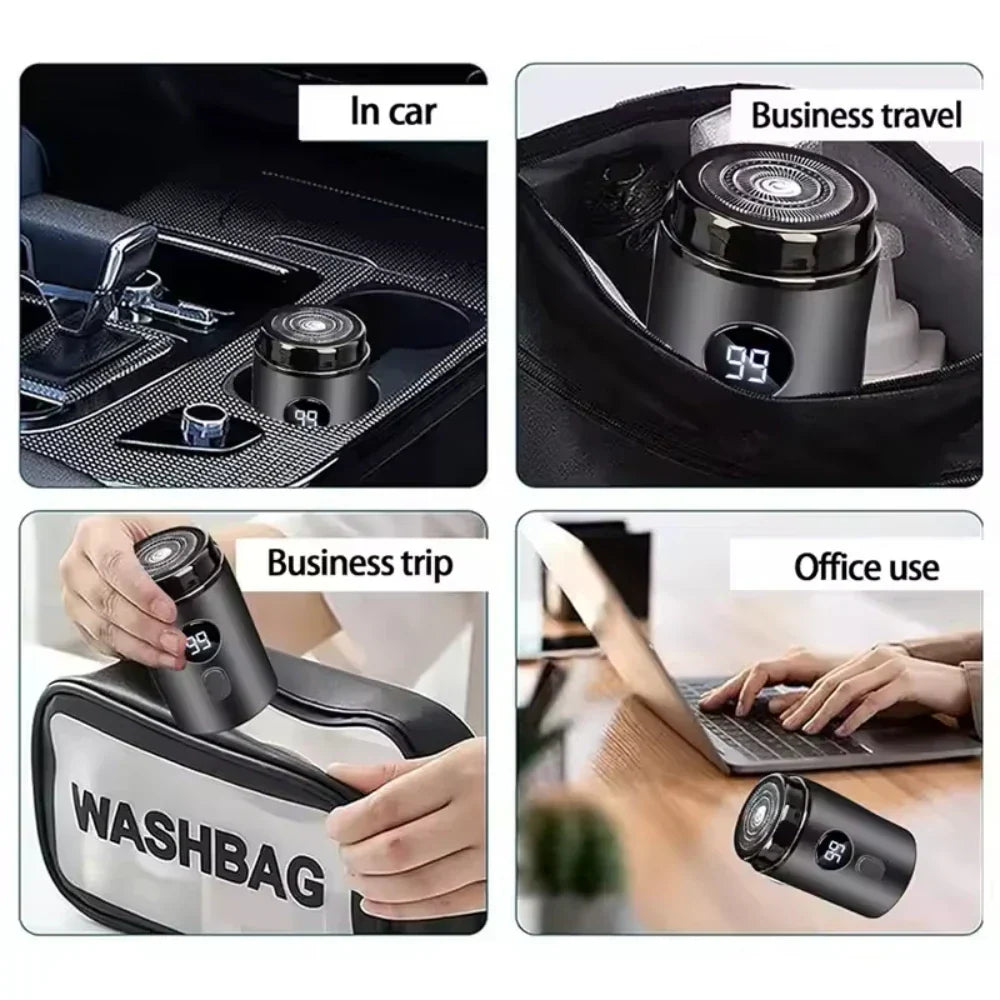 Men’s Electric Razor Portable Rechargeable Shaver with