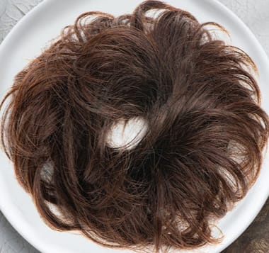 Donut Scrunchie Hair Extension – Real Hair Bun Maker for