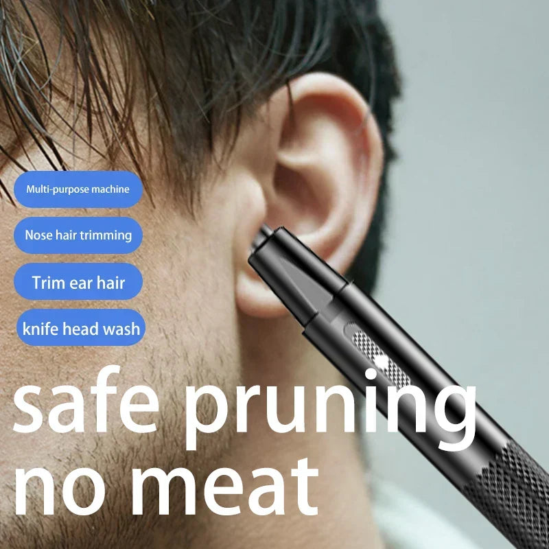 USB Rechargeable Mini Nose Hair Trimmer Portable &