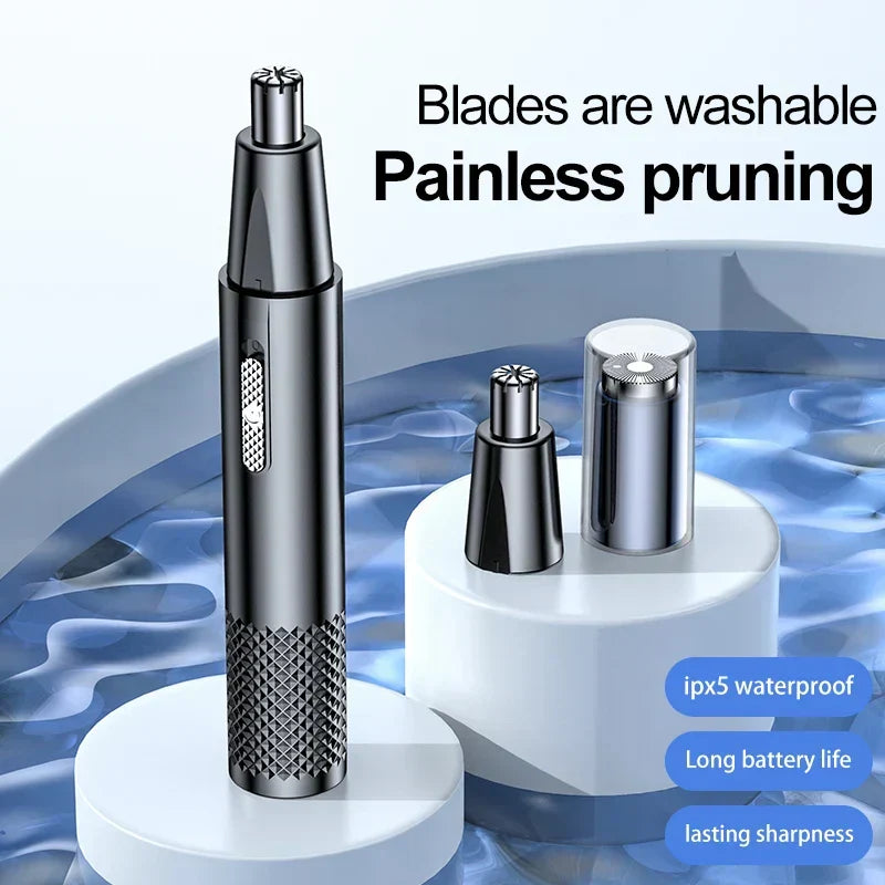 USB Rechargeable Mini Nose Hair Trimmer Portable &