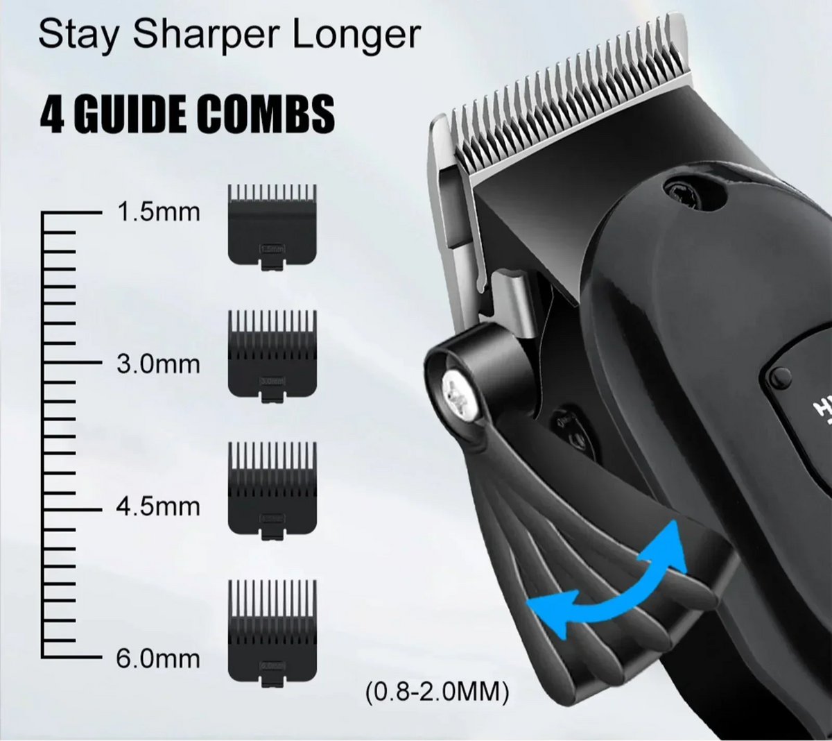 Professional Cordless Hair Clipper Set Wet & Dry Grooming