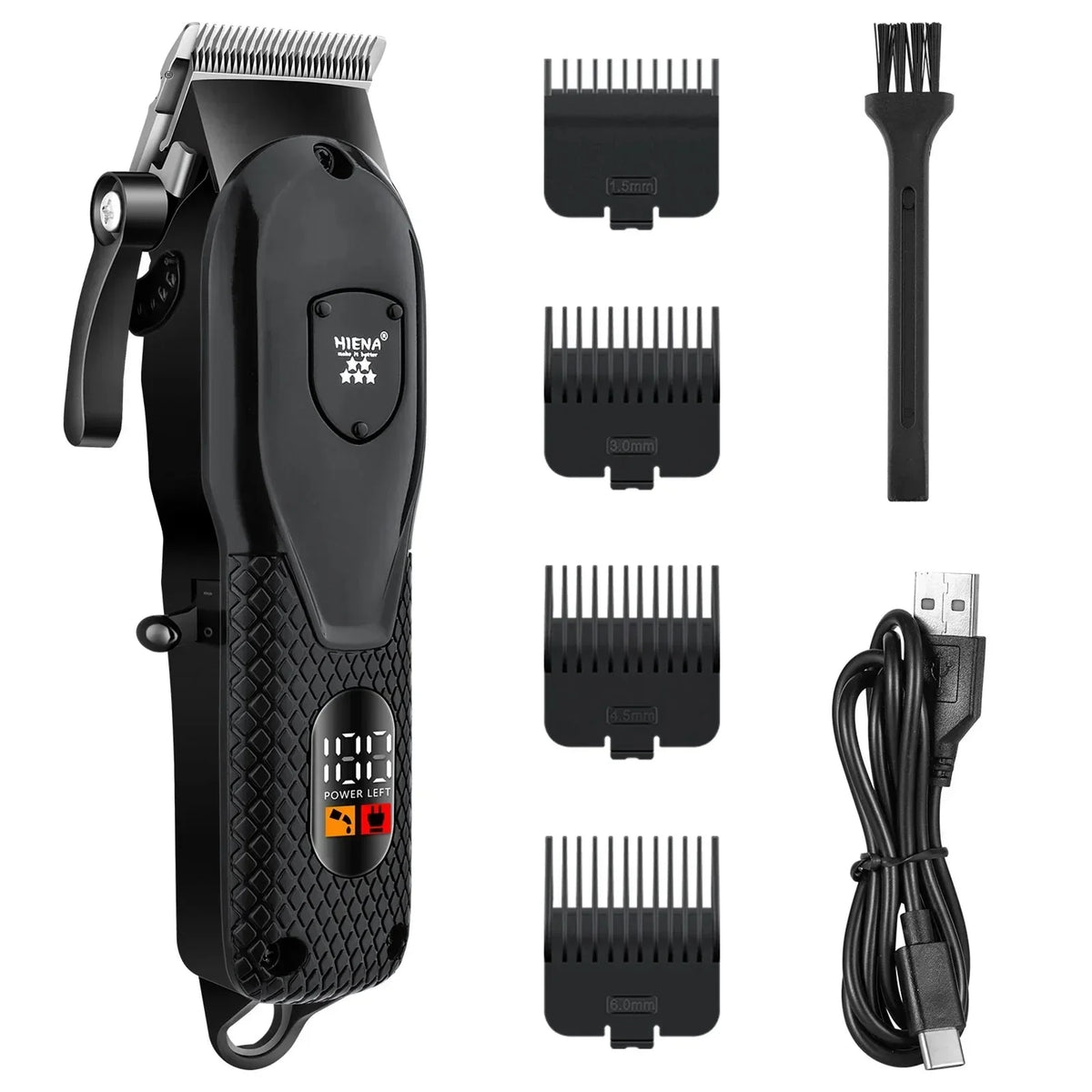 Professional Cordless Hair Clipper Set Wet & Dry Grooming