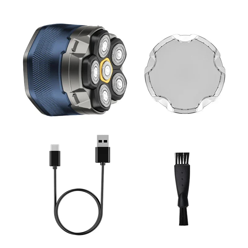 6D Electric Head And Face Shaver Rechargeable Cordless