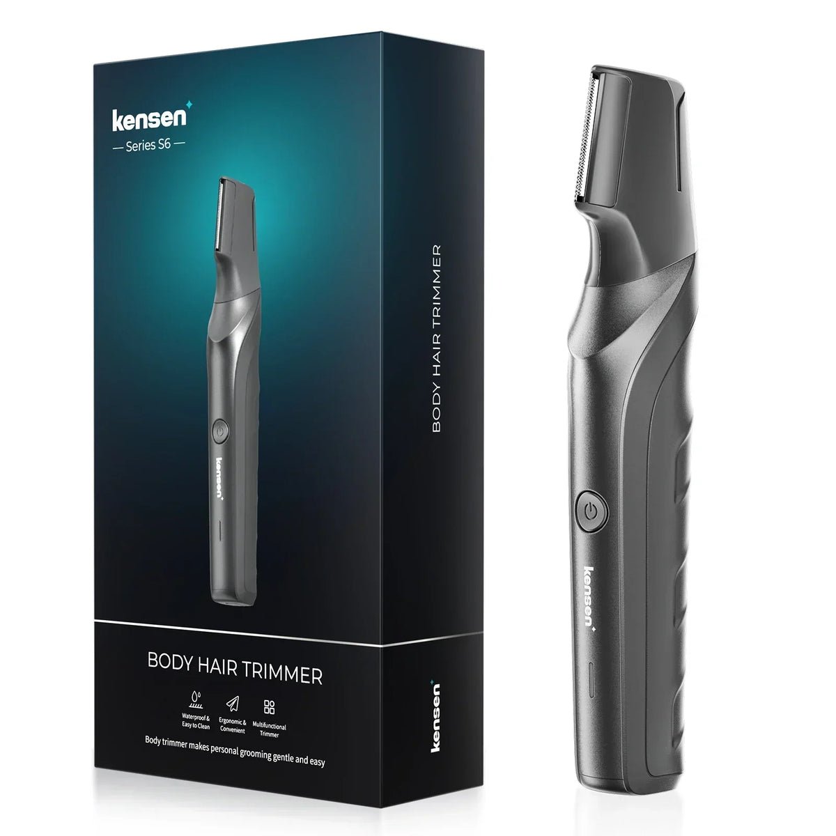 Electric Body Hair Trimmer IPX5 Waterproof Groomer