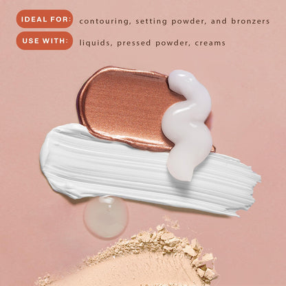 Kabuki Brush for Face - Ultra Soft Bronzer Brush for Blush, Loose Powder