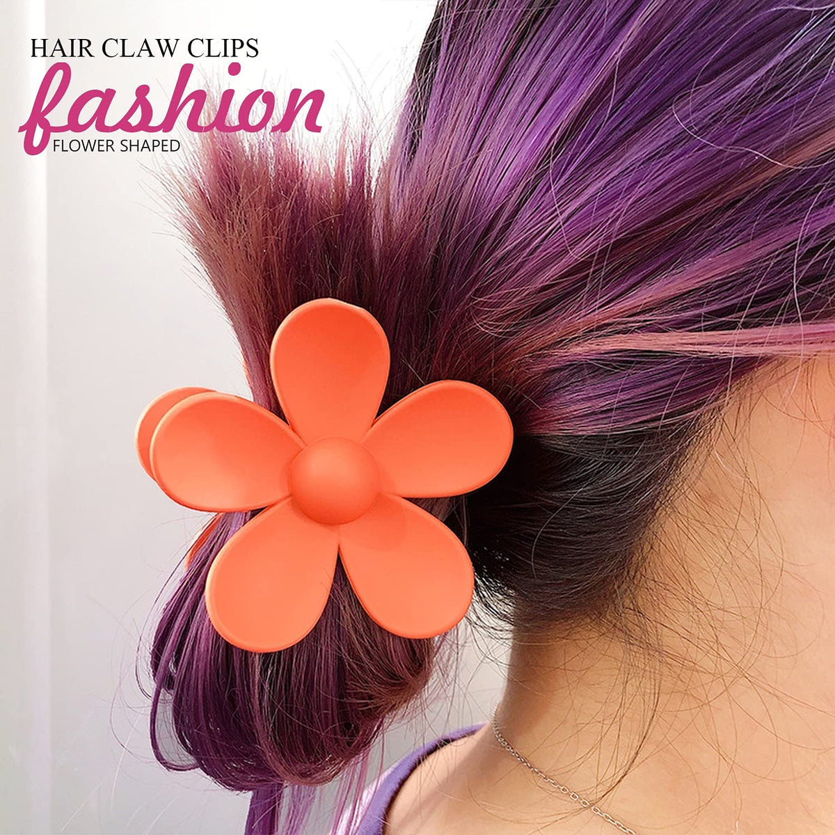 Flower Hair Claw Clips Large Summer Cute Clip for Women Girl 8Pack