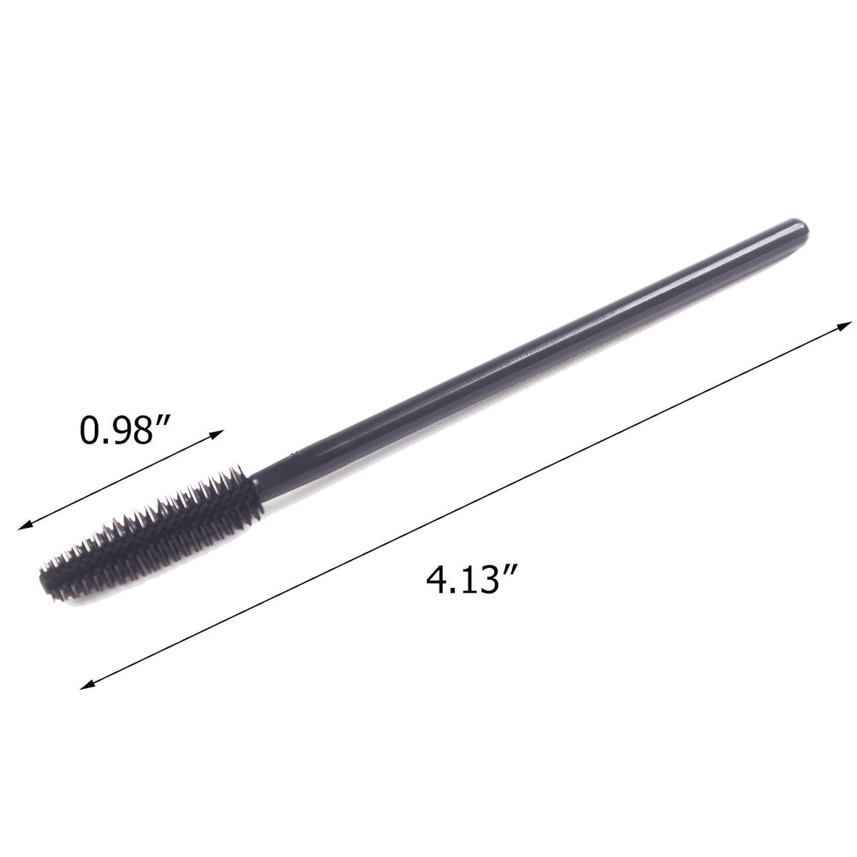 Pack of 100 One-Off Disposable Silicone Eyelash Mascara Brushes