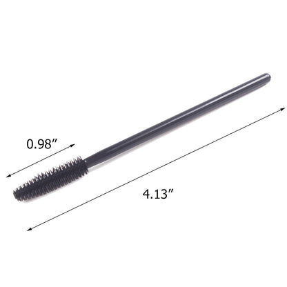 Pack of 100 One-Off Disposable Silicone Eyelash Mascara Brushes