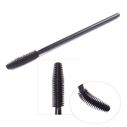 Pack of 100 One-Off Disposable Silicone Eyelash Mascara Brushes
