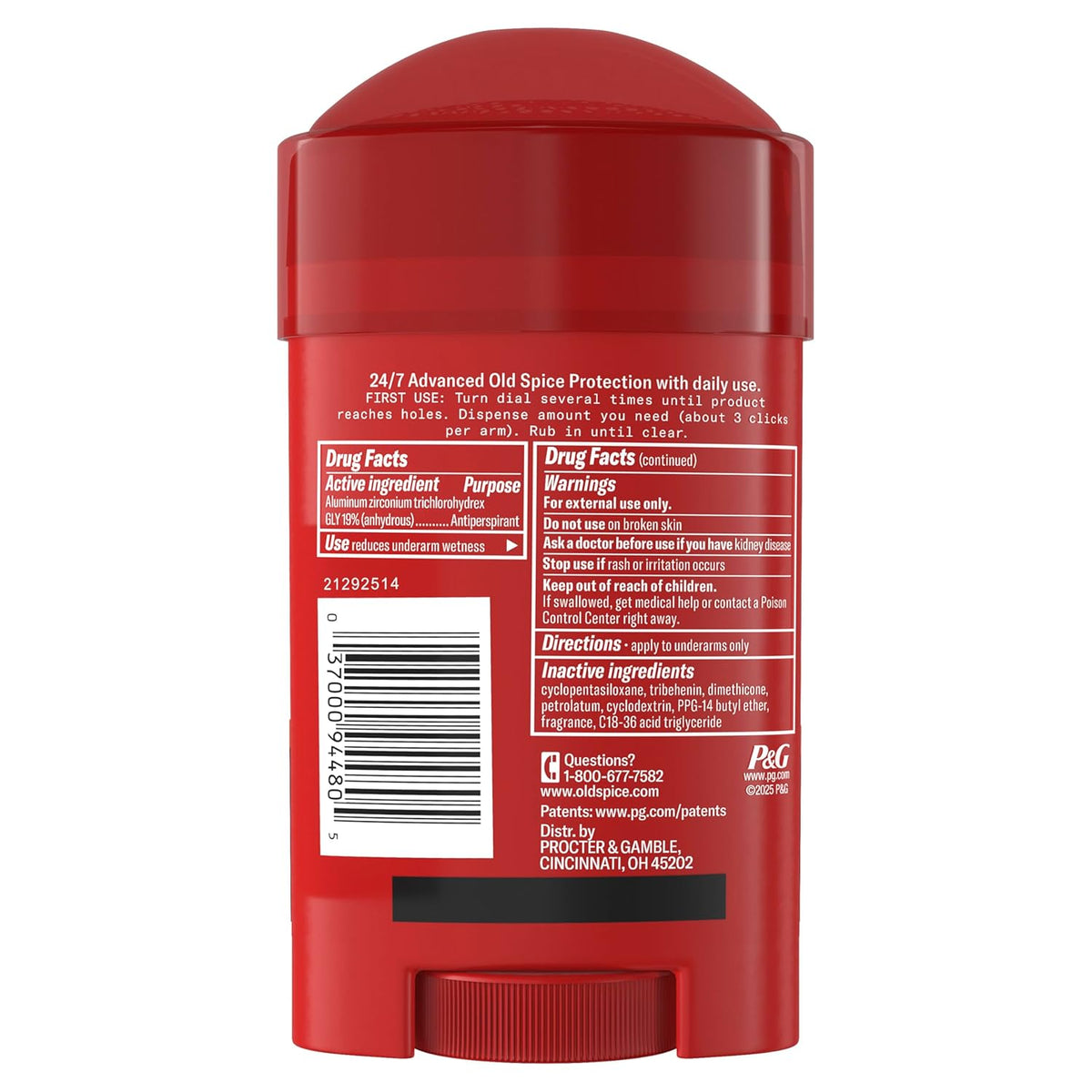 Antiperspirant Deodorant for Men, Swagger Scent, 2.6 Oz