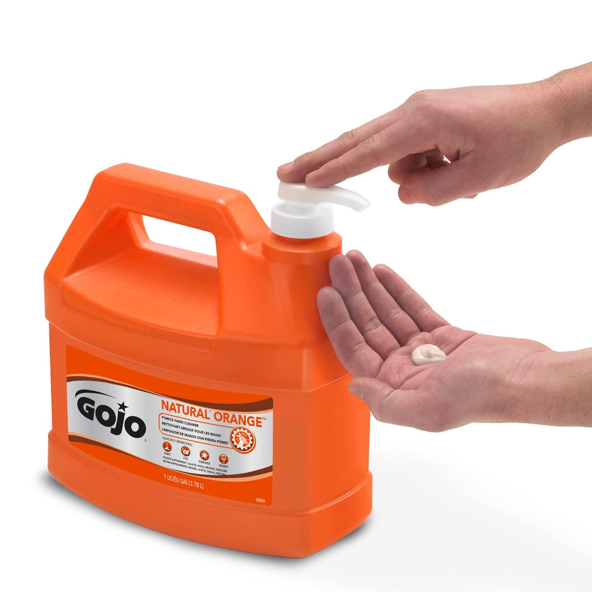 Natural Orange Pumice Hand Cleaner, Pump Bottle, 1Ct X 1 Gal - 0955-02