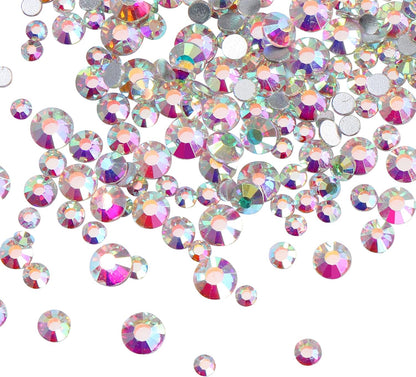 Rhinestones for Bedazzling, 3456Pcs Nail Gems, Crystal AB