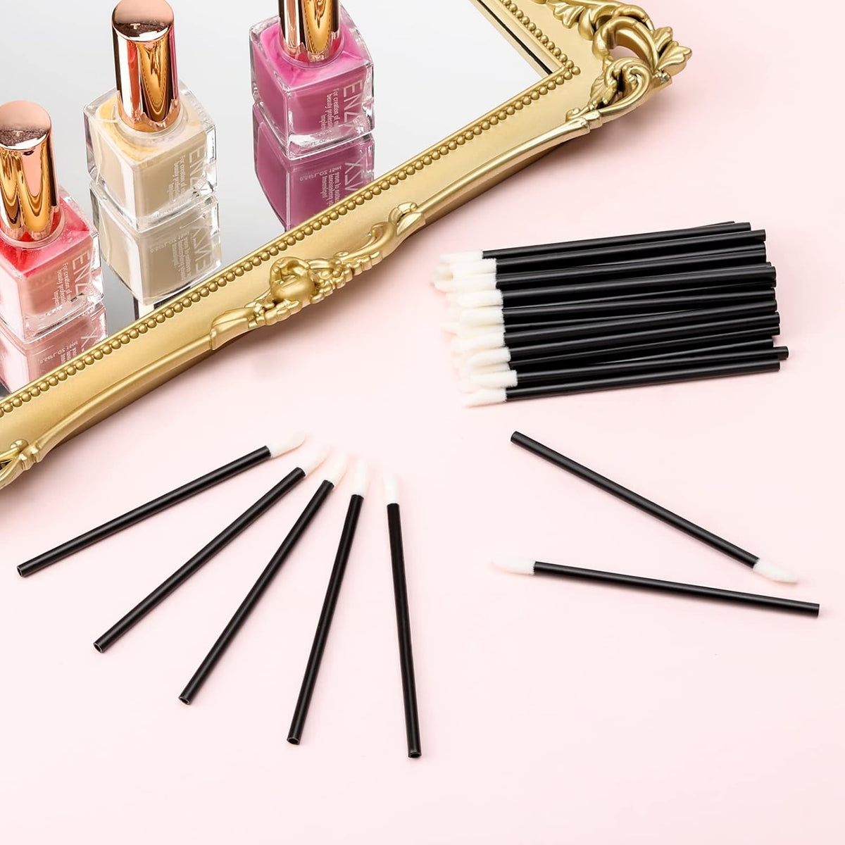 200Pcs Disposable Lipstick Wands - Lip Gloss Applicators - Beauty Tool Kits