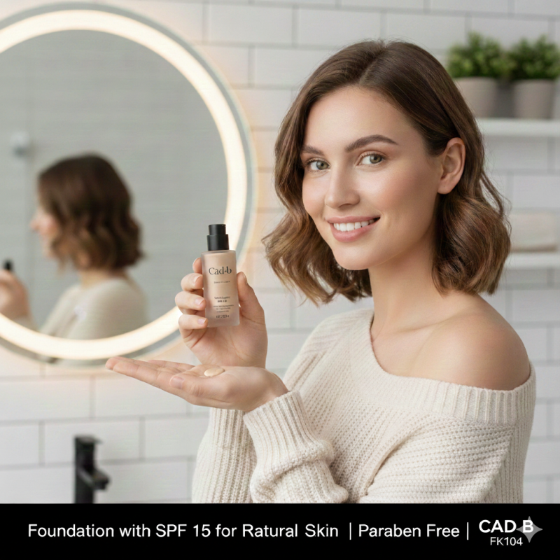 Foundation with SPF 15 for Radiant Skin | Paraben Free | CAD B | FK104