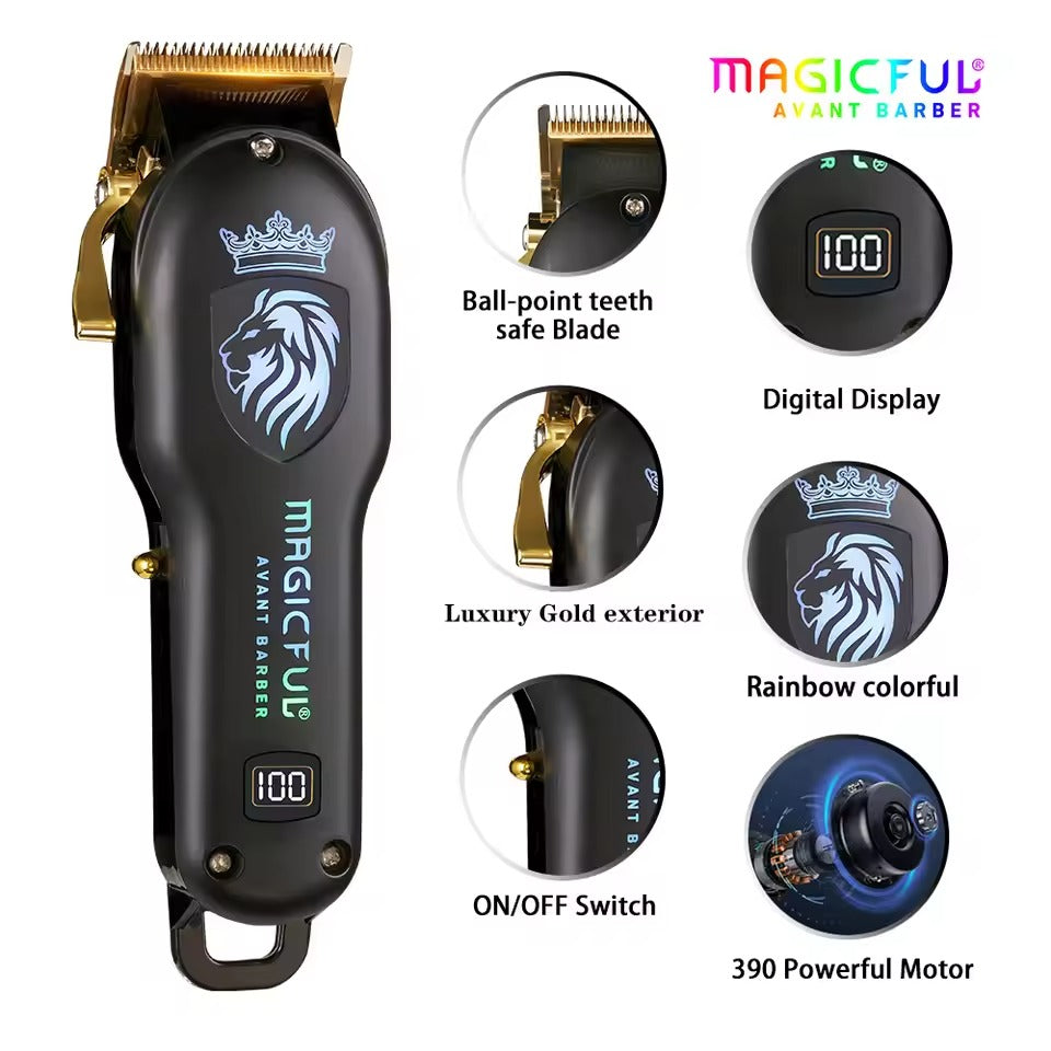 Professional Hair Clipper Rechargeable Electric Beard &