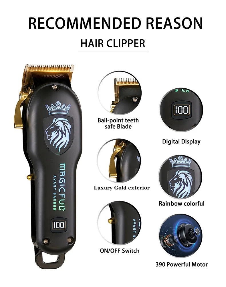 Professional Hair Clipper Rechargeable Electric Beard &