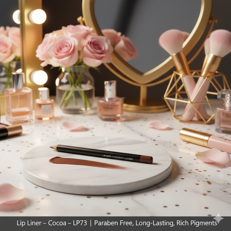 Lip Liner – Cocoa – LP73 | Paraben Free, Long-Lasting, Rich Pigments